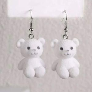 ❤️ FREE Bear Cute Stuffed Animal Boho Peasant Drop Pop Art Chic Modern Earrings